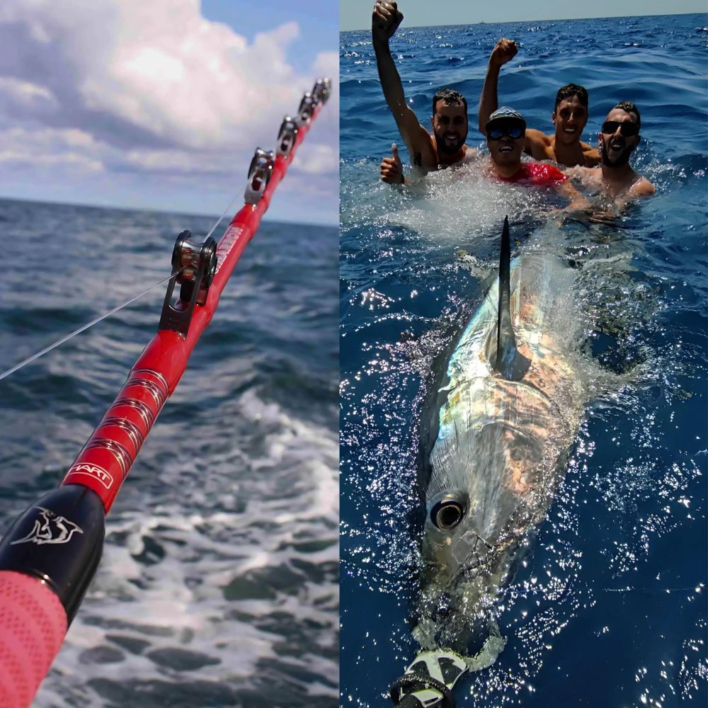HART Saltwater Big Game Fishing Long Curved Butt Rod CIMARRON 130lb - Image 10
