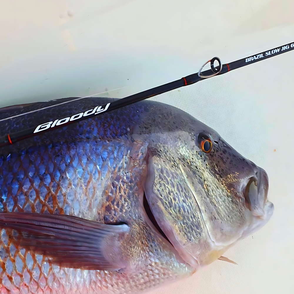 HART Bloody Slow Jigging Spiral Quide Baitcasting Rod BRAZIL 6.3/30-180g Max 300g - Image 7