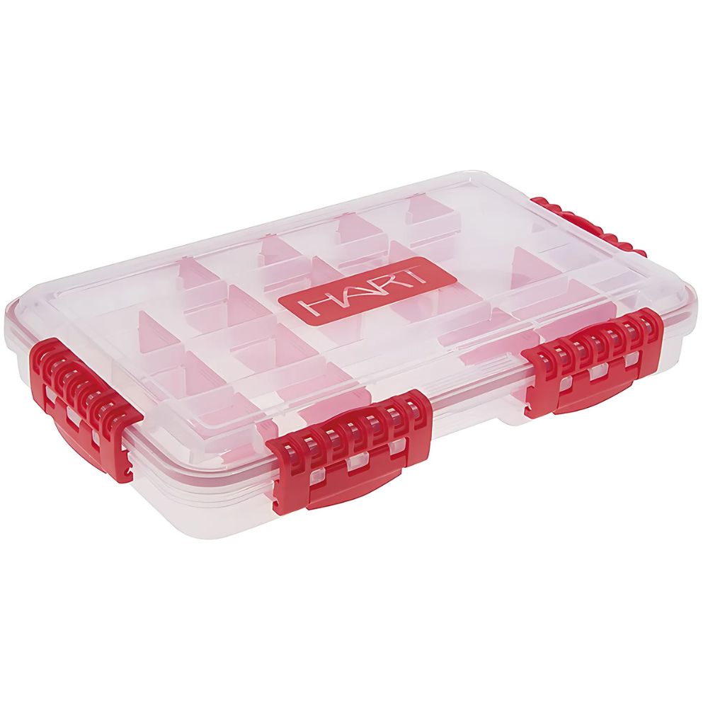 HART Durable Transparent Plastic Waterproof Fishing Tackle Box - Image 3