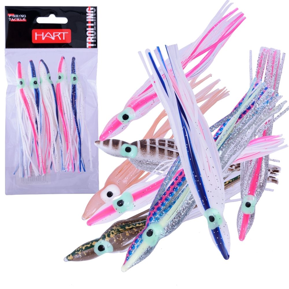 HART Saltwater Fishing Soft Plastic Skirt Lure OCTOPUS 3.0in/90mm
