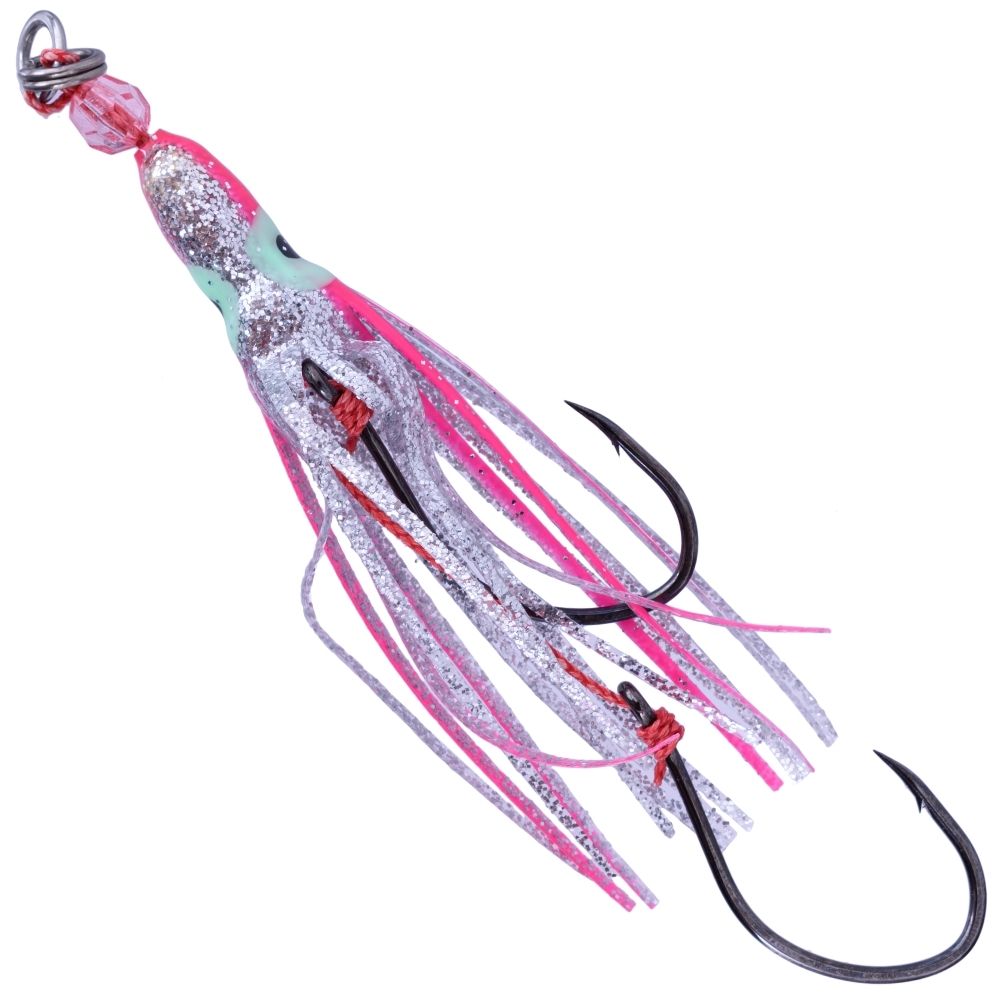 HART Pre-Tied Skirted Rubber Jigging Assist Hooks INCHIKU 5/0 - Image 3