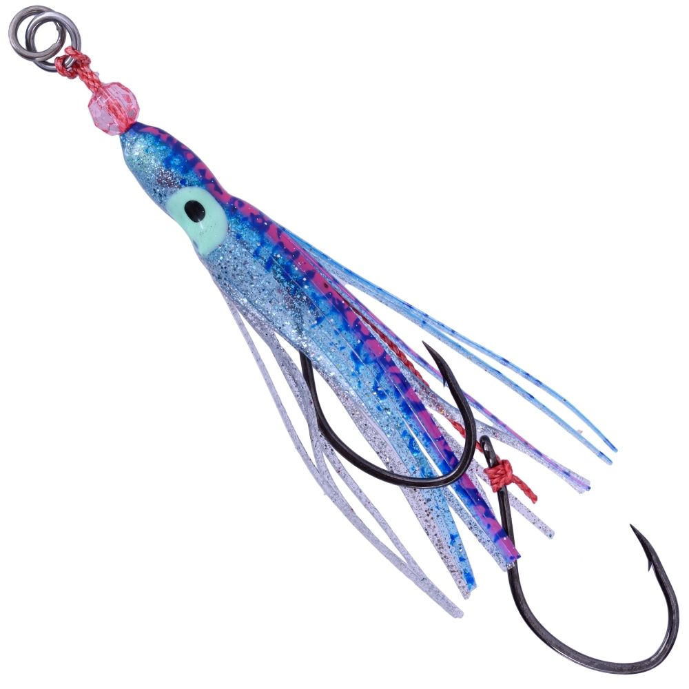 HART Pre-Tied Skirted Rubber Jigging Assist Hooks INCHIKU 5/0 - Image 4