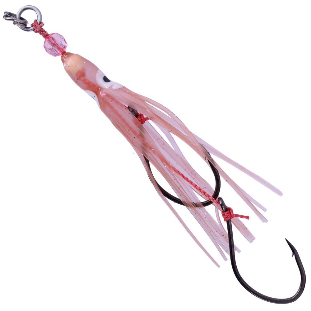HART Pre-Tied Skirted Rubber Jigging Assist Hooks INCHIKU 5/0 - Image 5