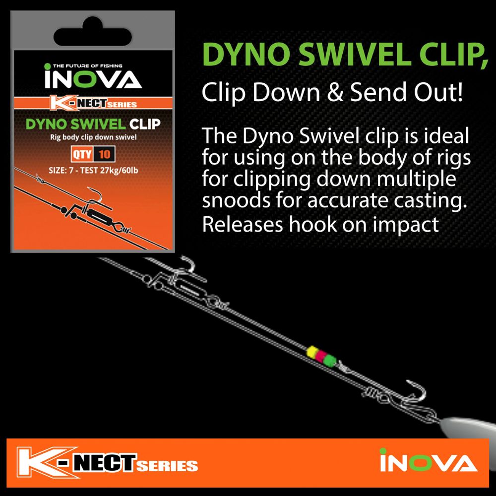 INOVA Fishing Accessories K-NECT Serie DYNO Swivel Clip