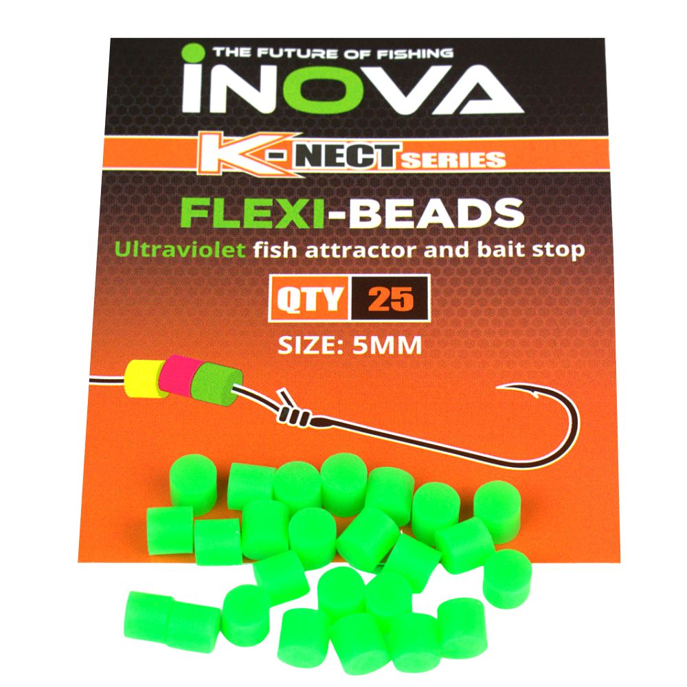 INOVA Fishing Accessories UV Fish Attractor-Bait Stop K-NECT Serie FLEXI Beads - Image 4