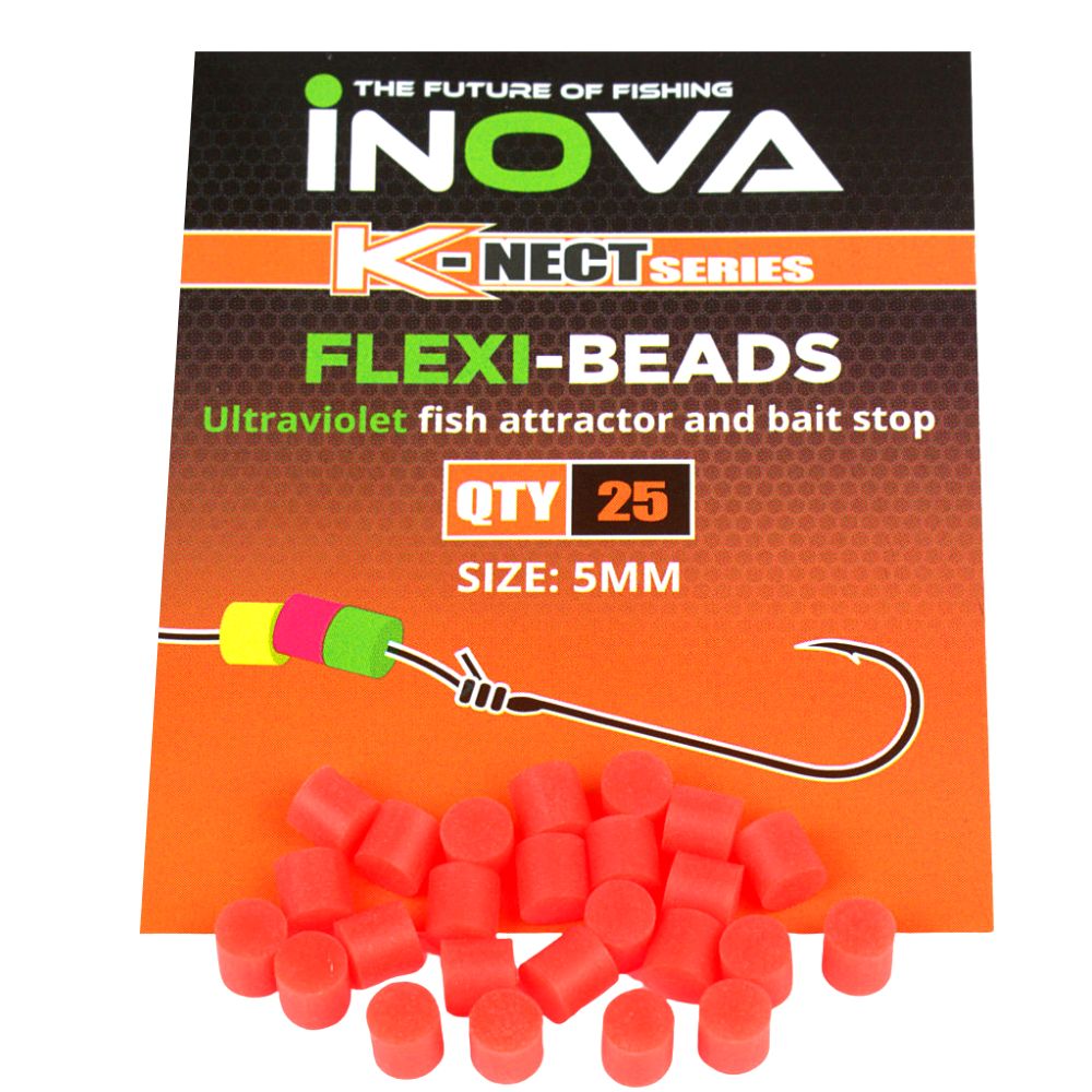 INOVA Fishing Accessories UV Fish Attractor-Bait Stop K-NECT Serie FLEXI Beads - Image 2