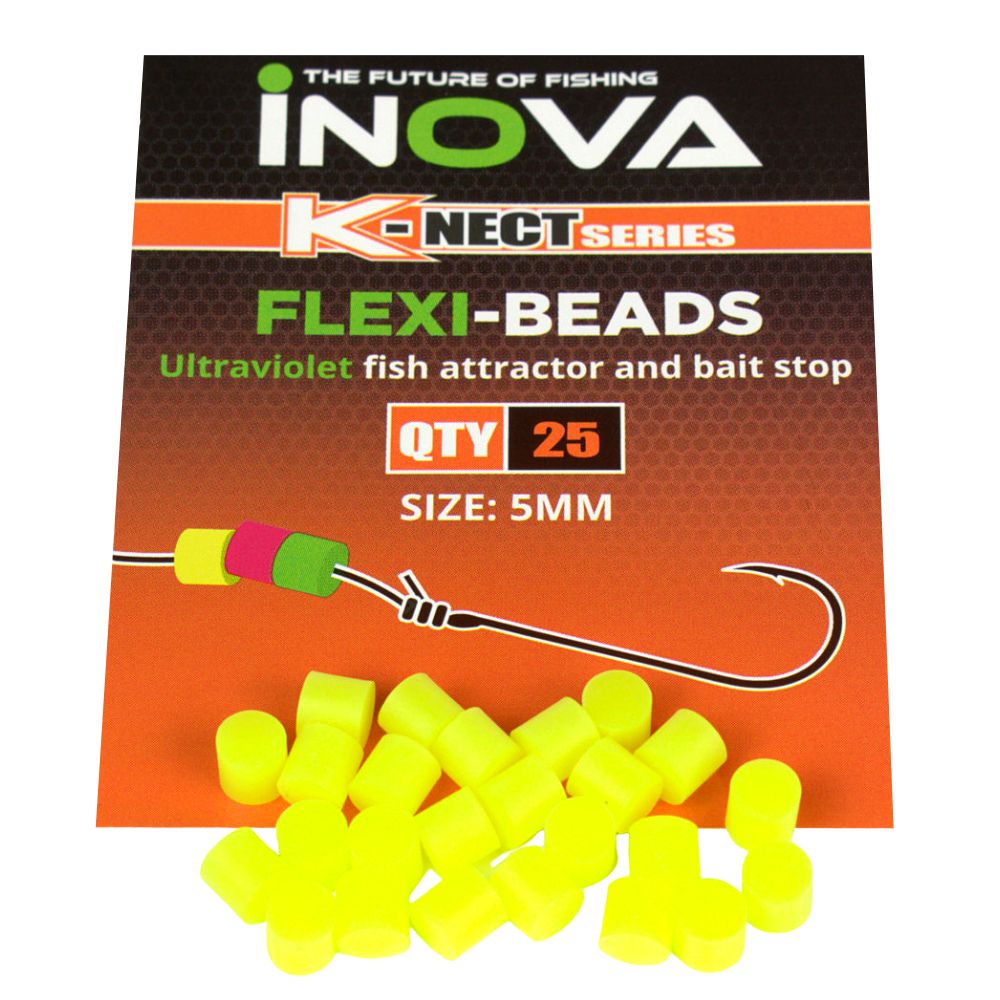 INOVA Fishing Accessories UV Fish Attractor-Bait Stop K-NECT Serie FLEXI Beads - Image 3