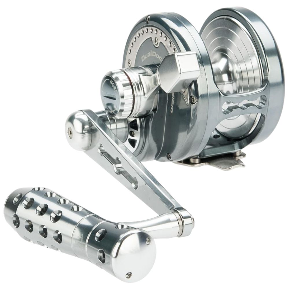 JIGGING MASTER Hi Speed Lefthanded Monster Game Reel Power Spell PE4 Gray/Silver - Image 4