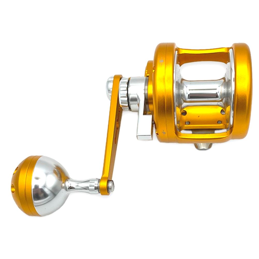 JIGGING MASTER Dual Docking Lefthanded Jigging Reel OCEAN DEVIL PE6 GD/SV - Image 4