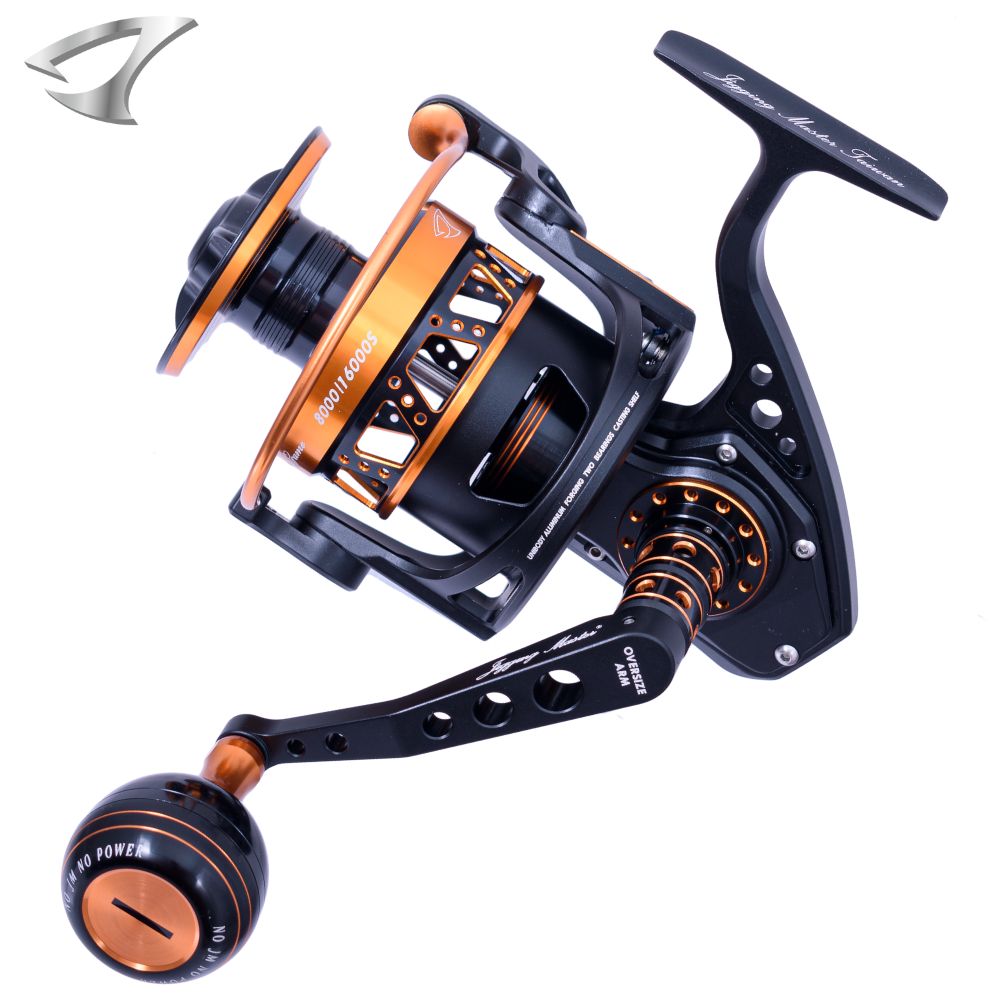 JIGGING MASTER Ultimate Spinning Reel Monster Game 8000XH/16000S Black/Gold