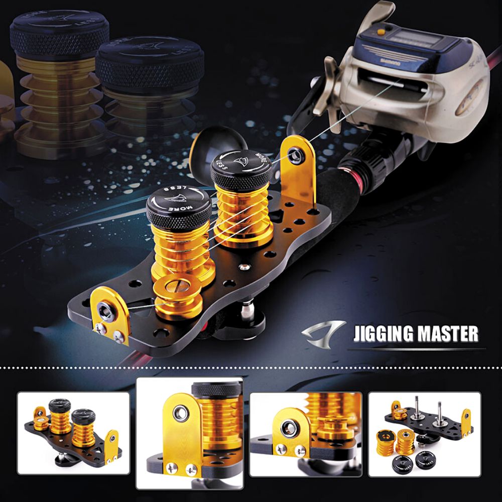 JIGGING MASTER Braid Line Spooling Tool SPOOL UP KIT Black/Blue - Image 2