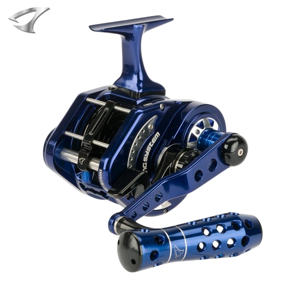 JIGGING MASTER Extreme Jigging Lefthanded Reel UNDERHEAD PE7 Blue/Black