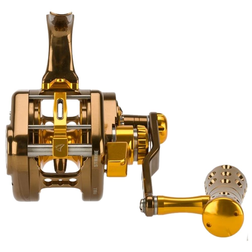 JIGGING MASTER Extreme Jigging Lefthanded Reel UNDERHEAD PE10 Brown/Gold - Image 6