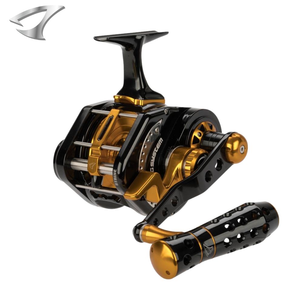 JIGGING MASTER Extreme Jigging Lefthanded Reel UNDERHEAD PE7 Black/Gold