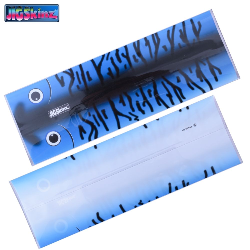 JIGSKINZ Fishing Lure Shrinkable Cover Wrap BLUE MACKEREL 3pcs