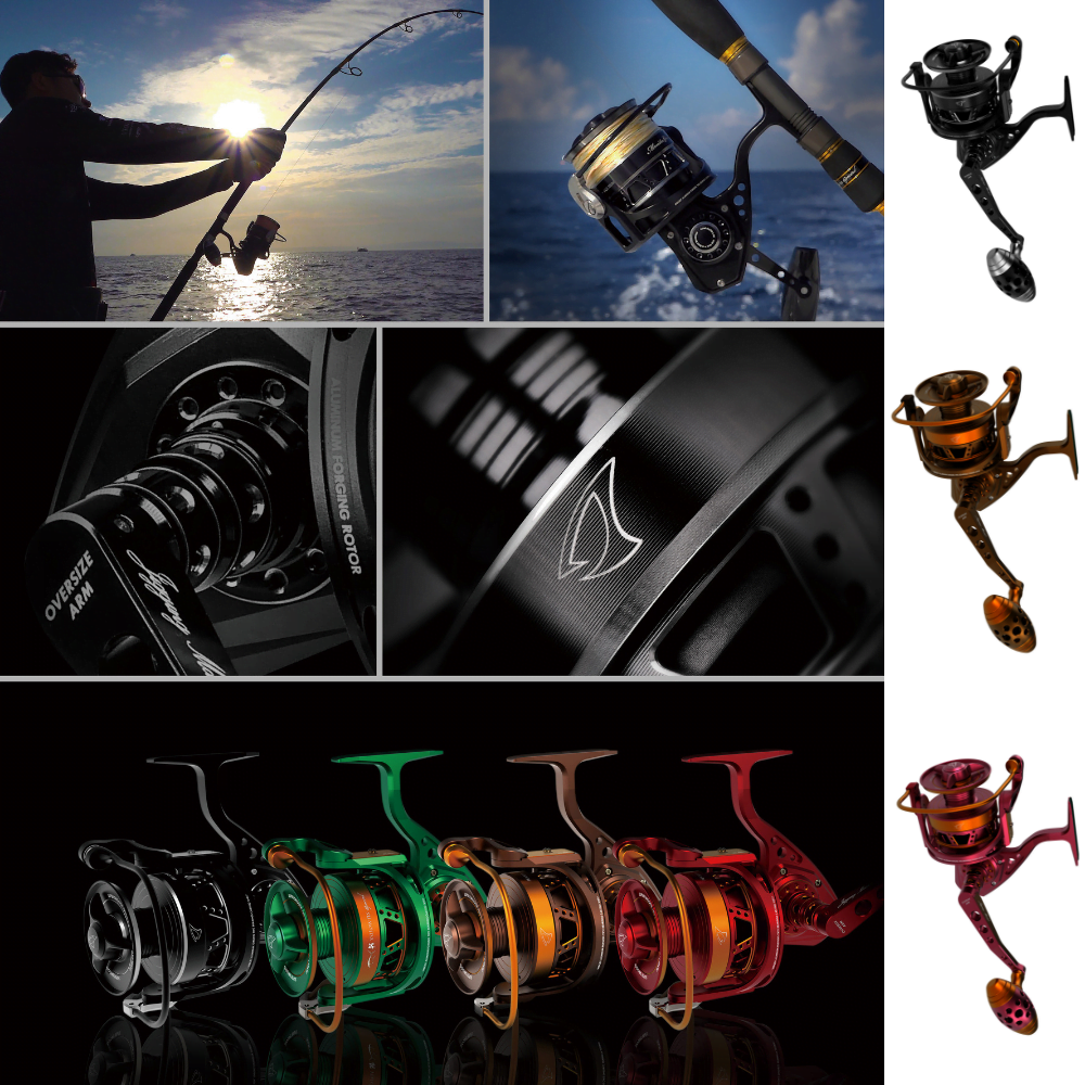 JIGGING MASTER Ultimate Spinning Reel Monster Game 8000XH/16000S RD/GD - Image 2