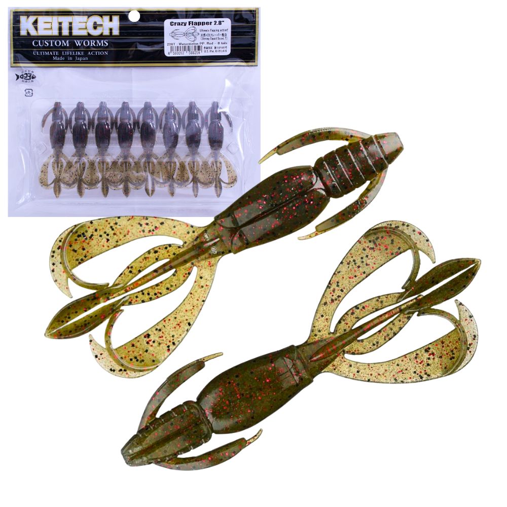 KEITECH Bass Fishing Scented Soft Bait Lure CRAZY FLAPPER 2.8” - Image 6