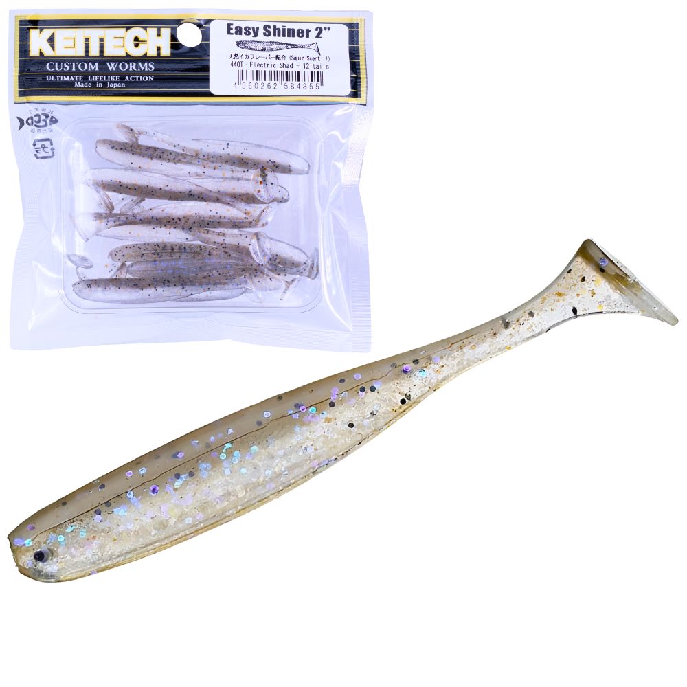 KEITECH Scented Soft Plastic Swimbait Lure EASY SHINER 2” - Image 14