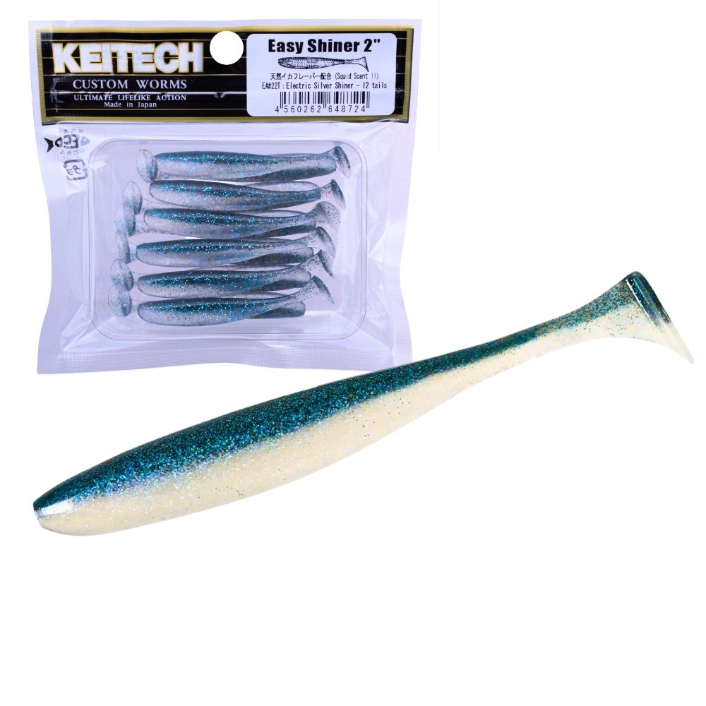 KEITECH Scented Soft Plastic Swimbait Lure EASY SHINER 2” - Image 20