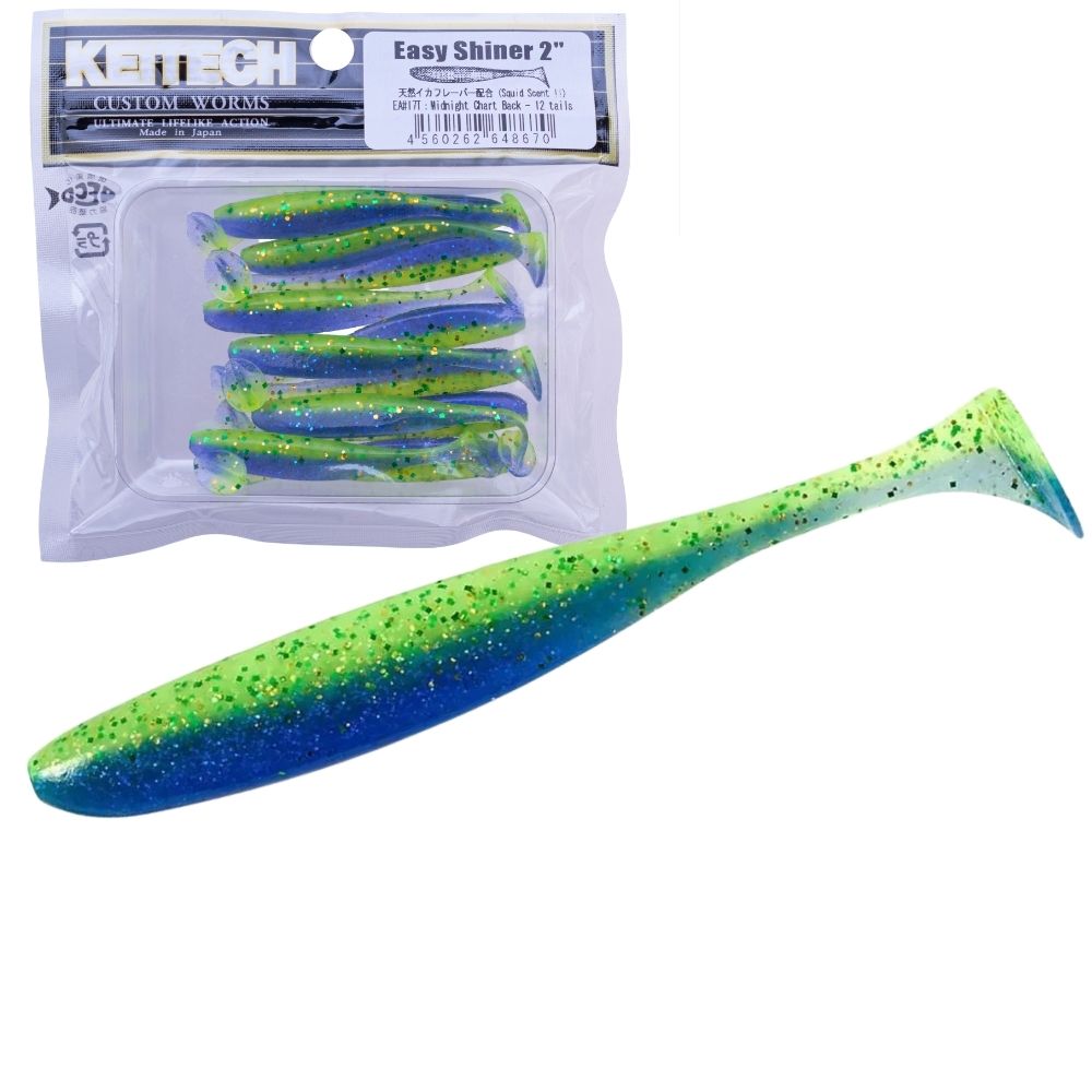 KEITECH Scented Soft Plastic Swimbait Lure EASY SHINER 2” - Image 21