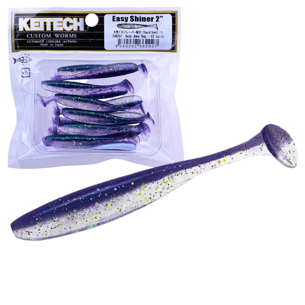 KEITECH Scented Soft Plastic Swimbait Lure EASY SHINER 2” - Image 23