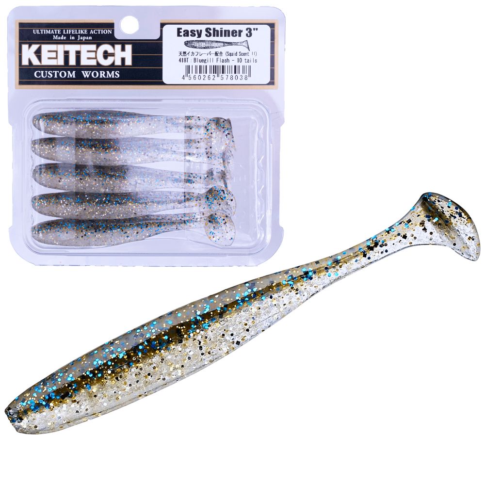 KEITECH Scented Soft Plastic Swimbait Lure EASY SHINER 3” - Image 14