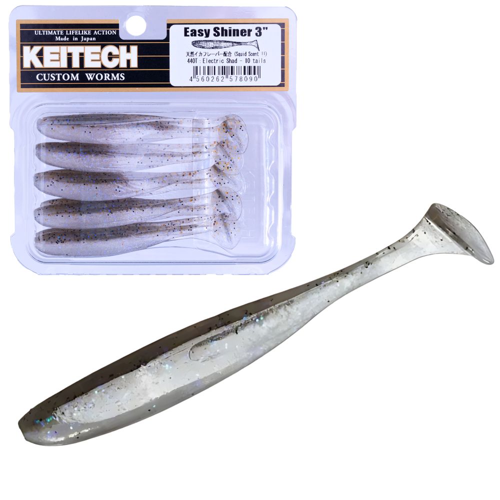 KEITECH Scented Soft Plastic Swimbait Lure EASY SHINER 3” - Image 5
