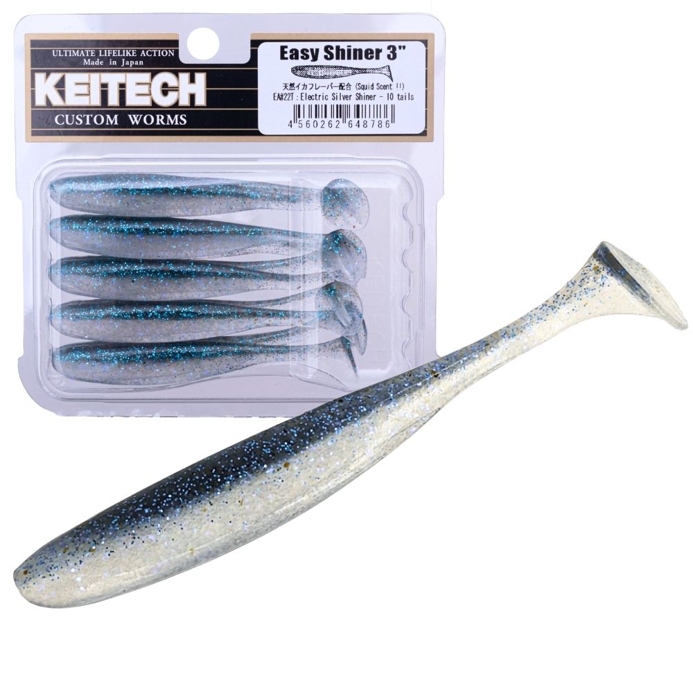 KEITECH Scented Soft Plastic Swimbait Lure EASY SHINER 3” - Image 22