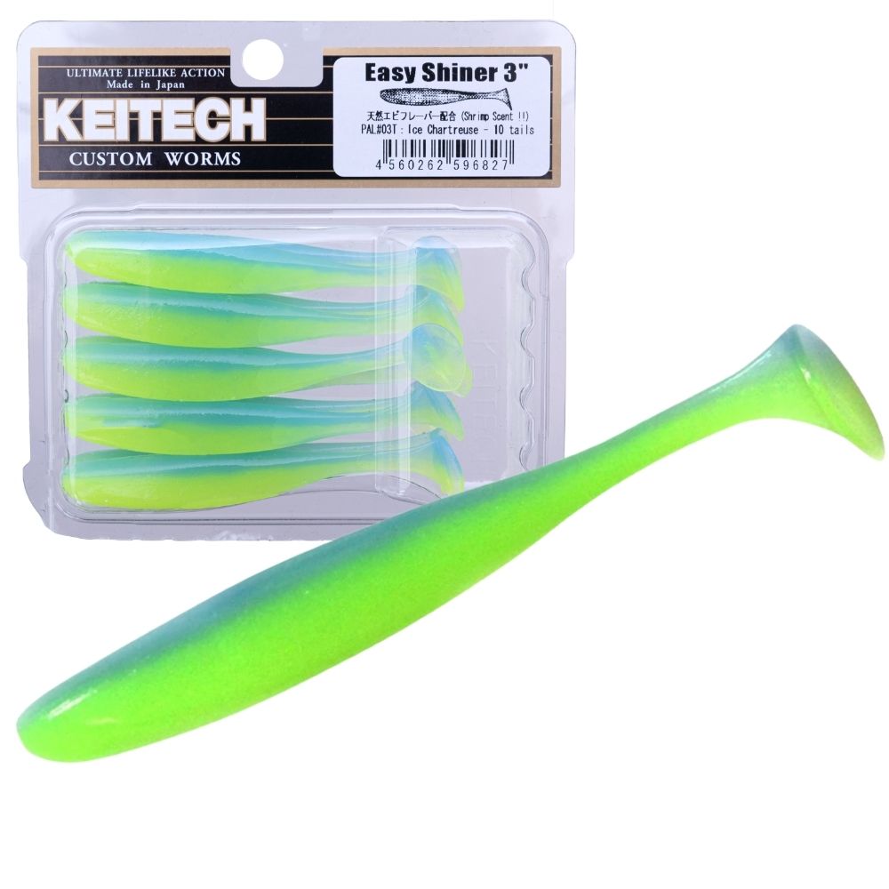 KEITECH Scented Soft Plastic Swimbait Lure EASY SHINER 3” - Image 24