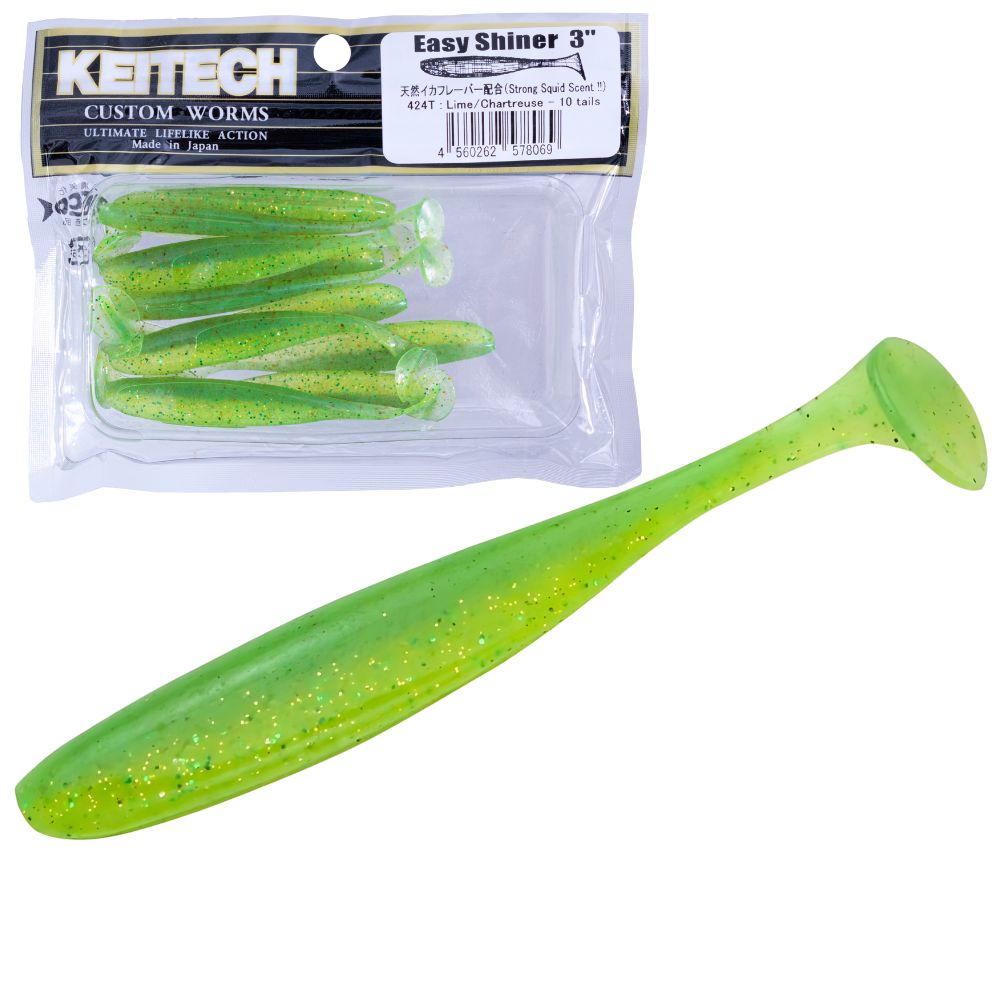 KEITECH Scented Soft Plastic Swimbait Lure EASY SHINER 3” - Image 11
