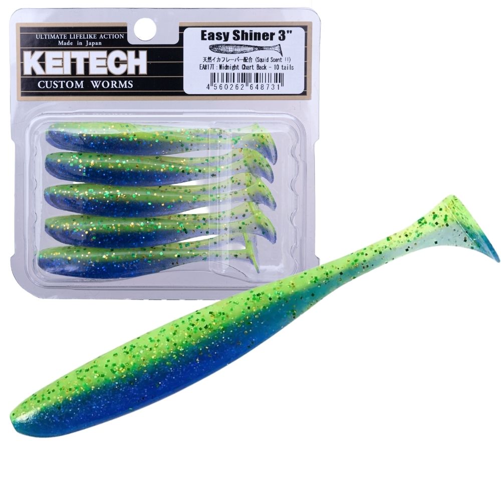 KEITECH Scented Soft Plastic Swimbait Lure EASY SHINER 3” - Image 25