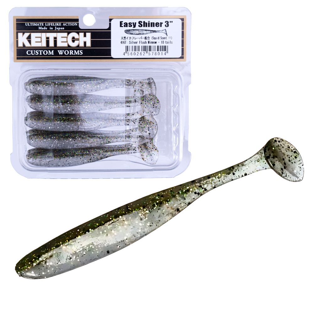 KEITECH Scented Soft Plastic Swimbait Lure EASY SHINER 3” - Image 4