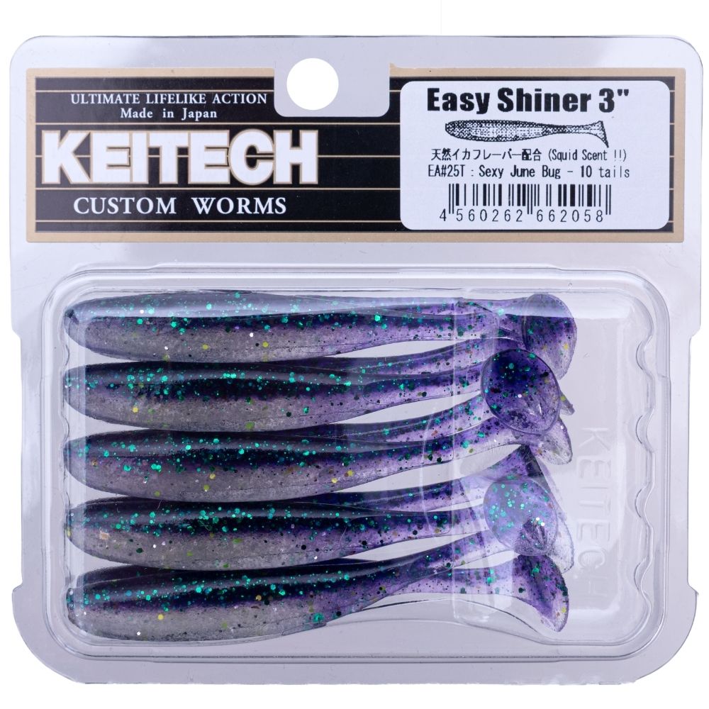 KEITECH Scented Soft Plastic Swimbait Lure EASY SHINER 3” - Image 27