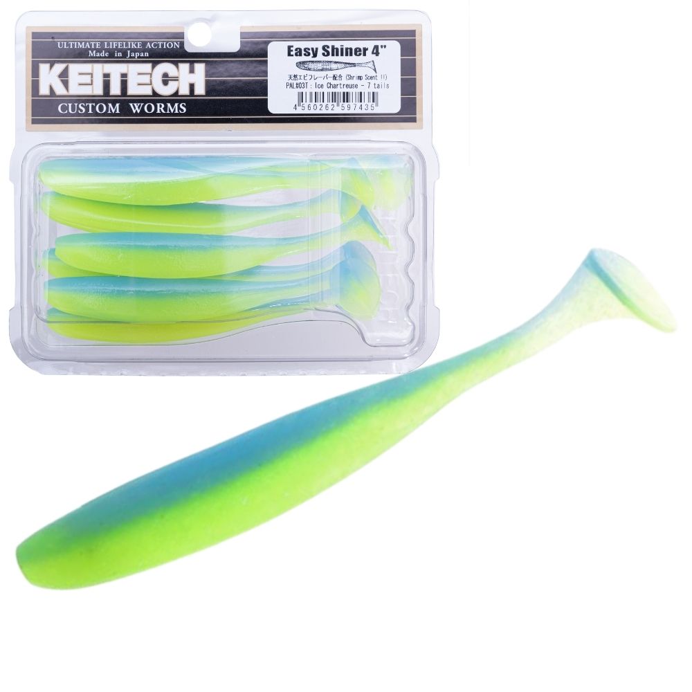 KEITECH Scented Soft Plastic Swimbait Lure EASY SHINER 4” - Image 26