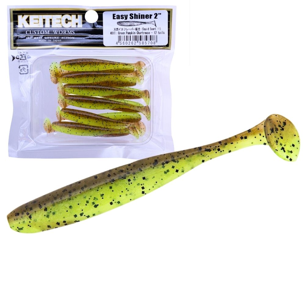 KEITECH Scented Soft Plastic Swimbait Lure EASY SHINER 2” - Image 25