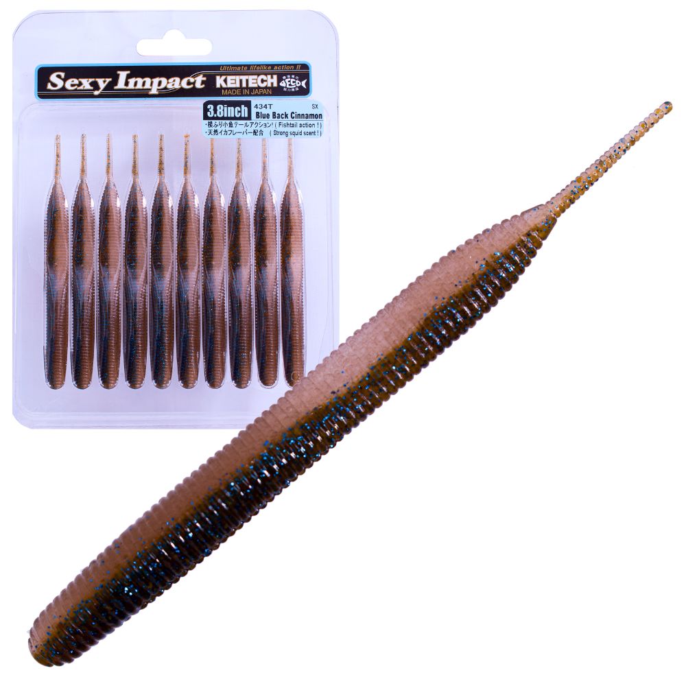 KEITECH Bass Fishing Scented Soft Bait Lure SEXY IMPACT 3.8” - Image 3