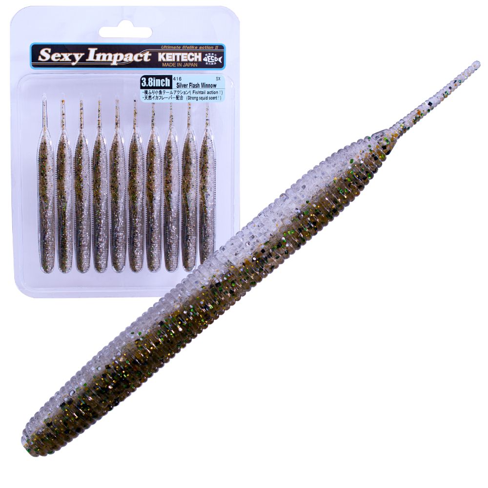KEITECH Bass Fishing Scented Soft Bait Lure SEXY IMPACT 3.8” - Image 8