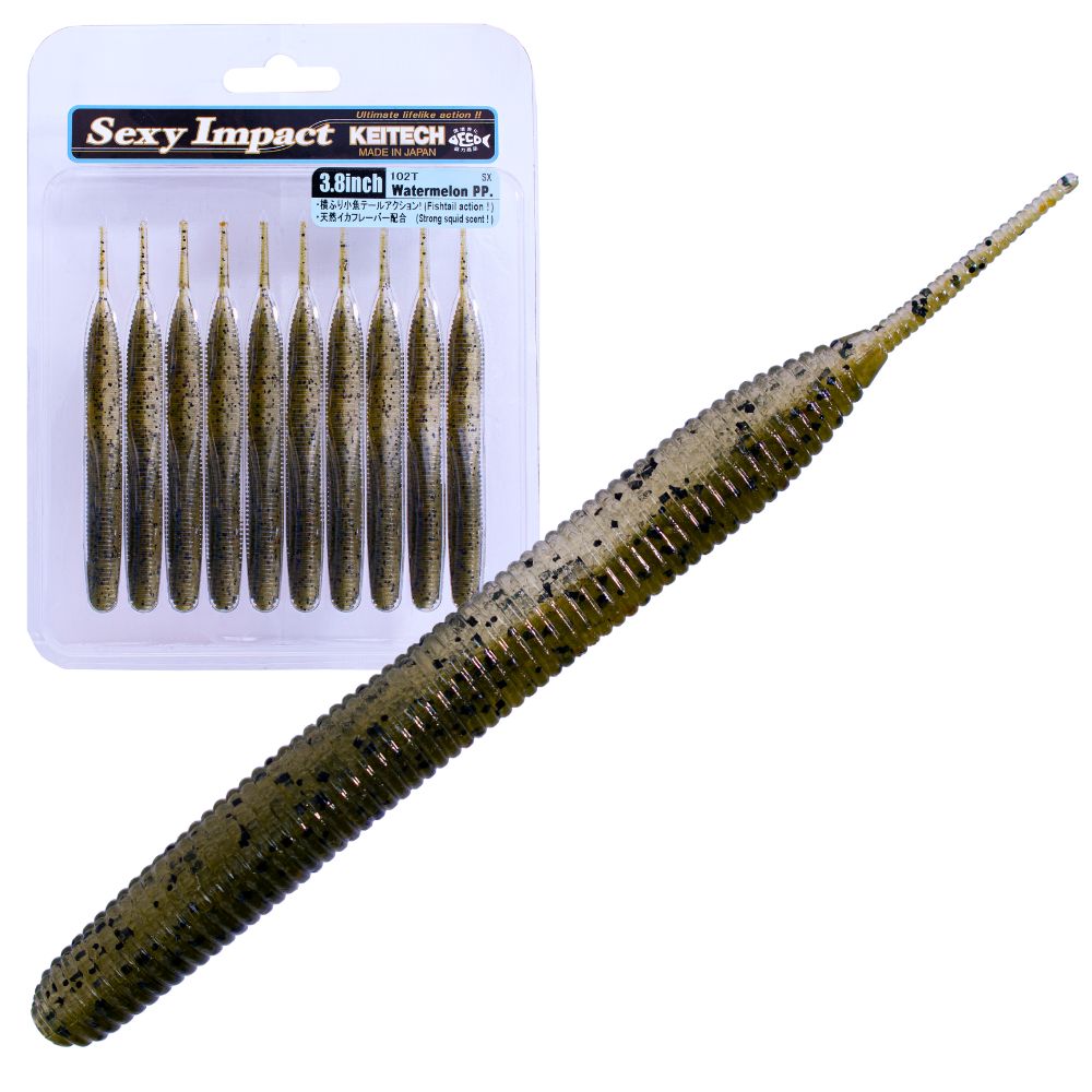 KEITECH Bass Fishing Scented Soft Bait Lure SEXY IMPACT 3.8” - Image 9
