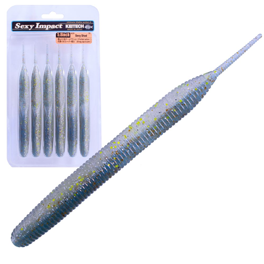 KEITECH Bass Fishing Scented Soft Bait Lure SEXY IMPACT 5.8” - Image 4