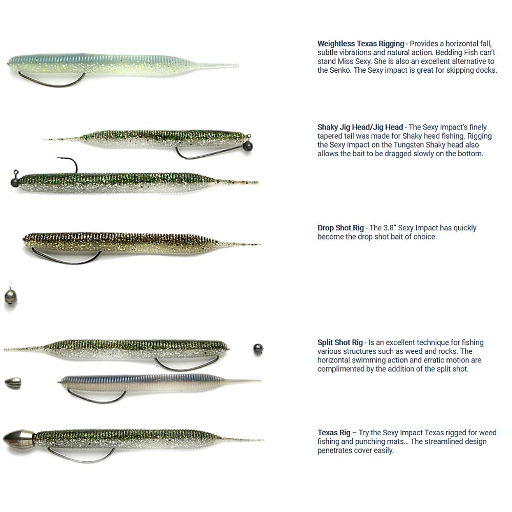 KEITECH Bass Fishing Scented Soft Bait Lure SEXY IMPACT 2.8” - Image 10