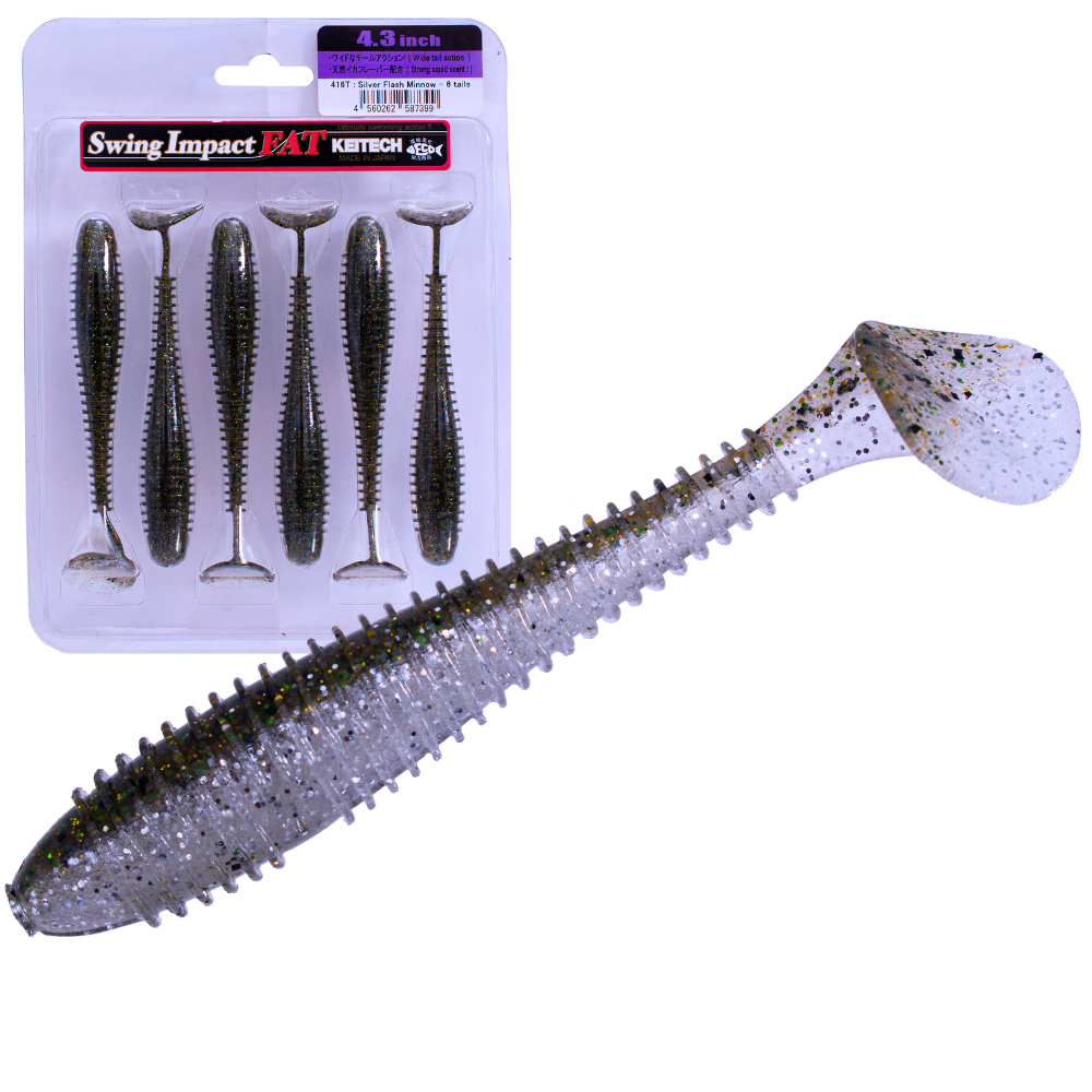 KEITECH Scented Soft Swimbait Lure Swing Impact FAT 4.3” - Image 5