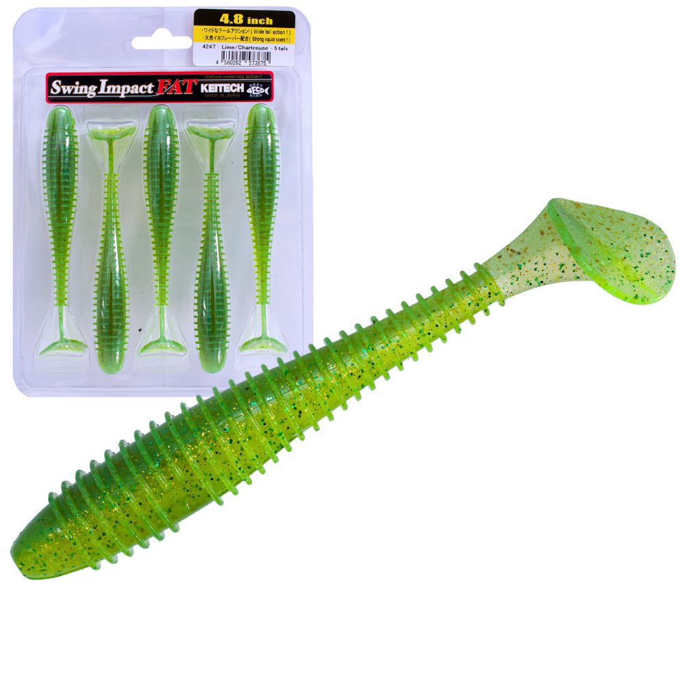 KEITECH Scented Soft Swimbait Lure Swing Impact FAT 4.8” - Image 8