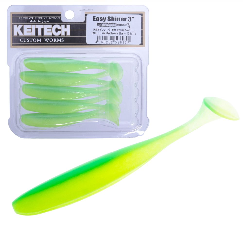 KEITECH Scented Soft Plastic Swimbait Lure EASY SHINER 3” - Image 15