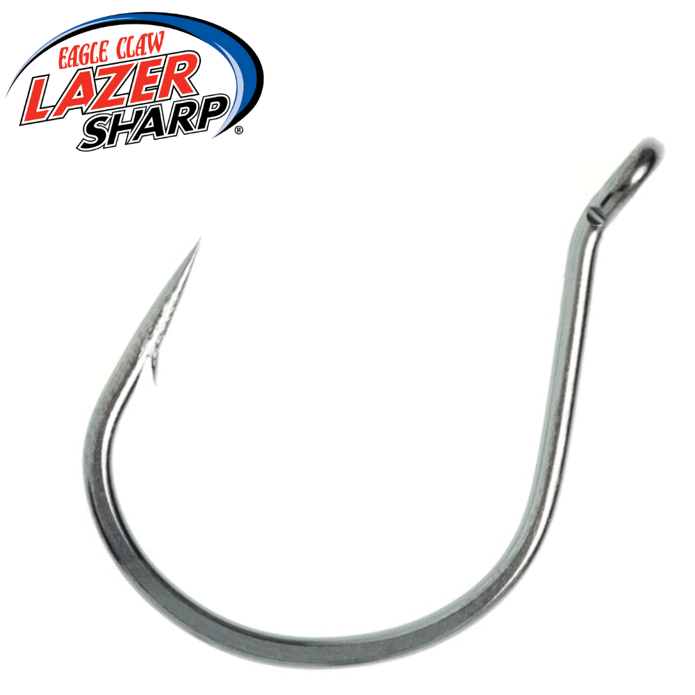 LAZER SHARP Eagle Claw Wide Gap Wacky Worm Hook L097BPG 5pcs