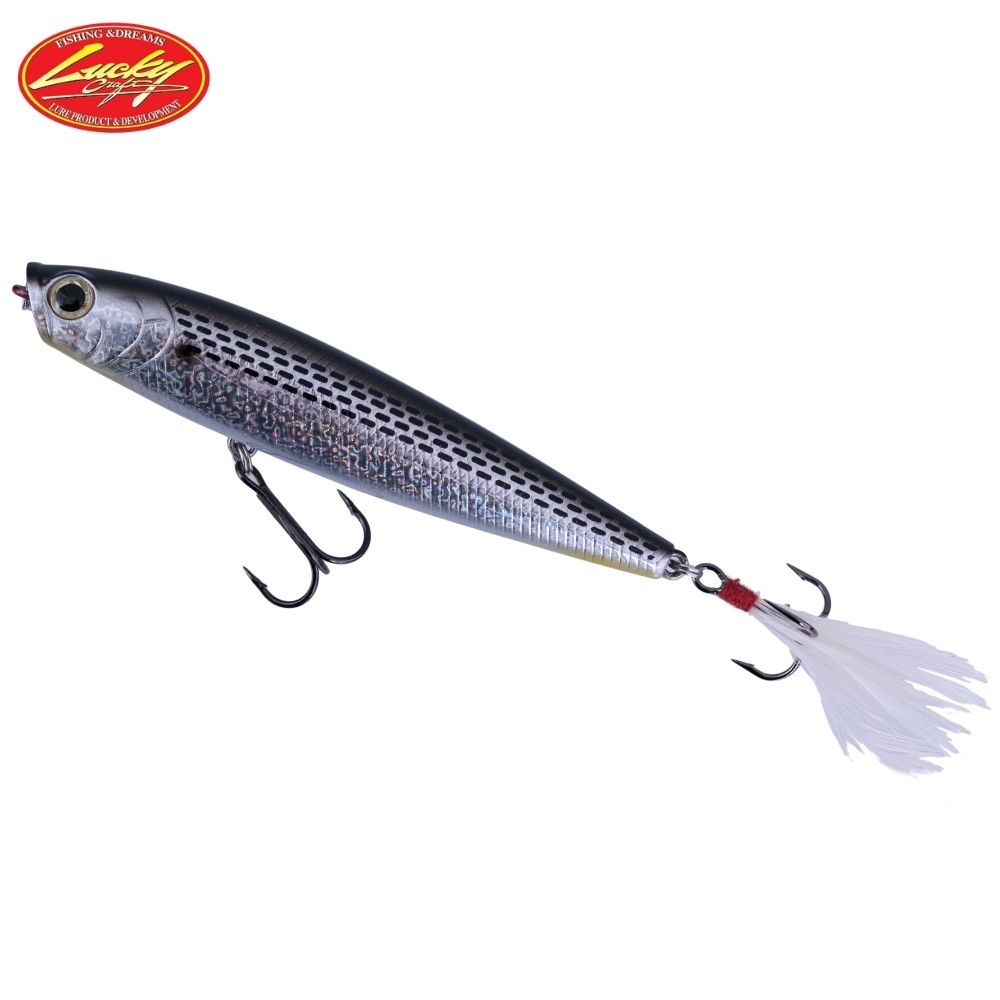 LUCKY CRAFT Topwater Fishing Floating Lure GUNFISH 95F – Spotted Shad K