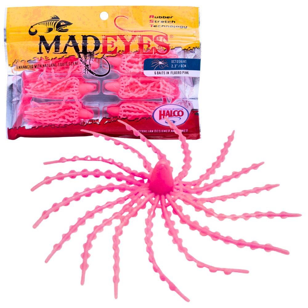MADEYES By Halco Saltwater Rubber Jigging Scented Soft Lure OCTOSKIRT 2.3in