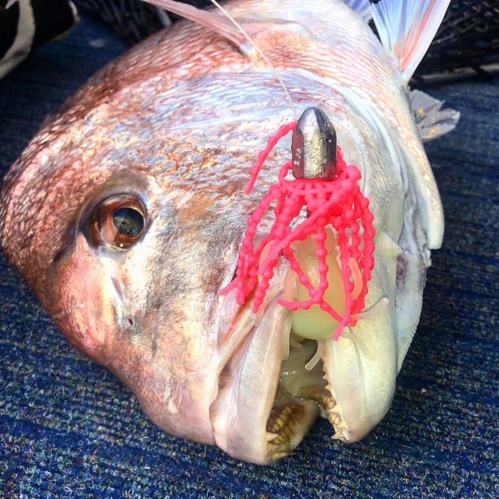 MADEYES By Halco Saltwater Rubber Jigging Scented Soft Lure OCTOSKIRT 2.3in - Image 2