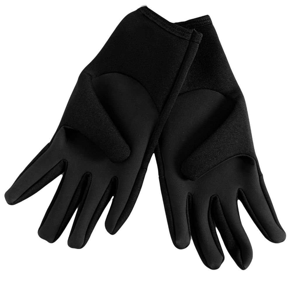 MAJOR CRAFT Winter Fishing Neoprene No Cut Gloves TITANIUM Black - Image 2