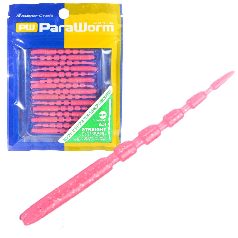 MAJOR CRAFT Ultra Light Soft Bait Lure PARAWORM Aji Straight 50mm/15pcs - Image 5