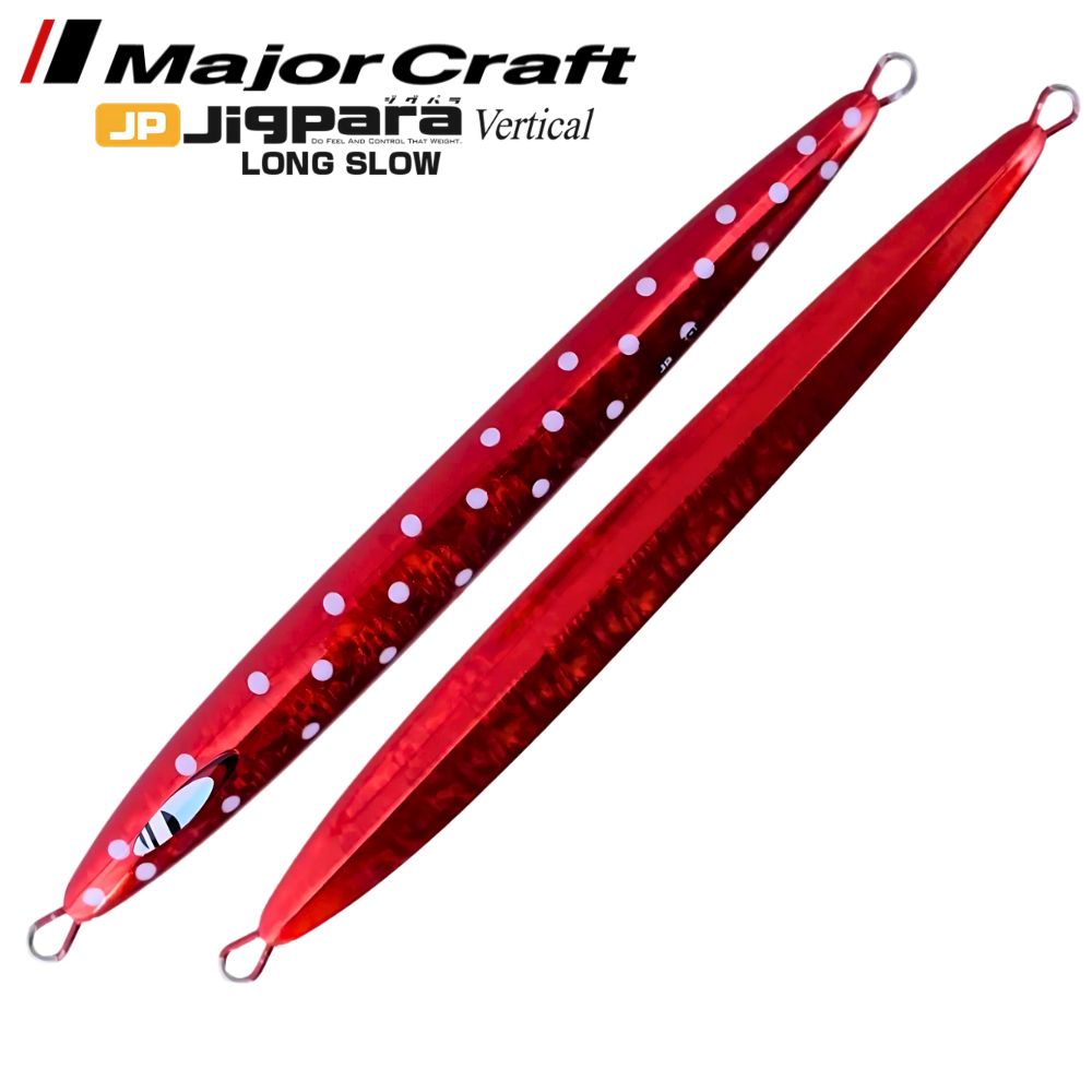 MAJOR CRAFT Slow Jigging Metal Lure Jigpara Vertical Long Slow 500g Red